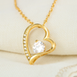 Eternal Grace of Love - Heart Pendant Necklace - Gift for her