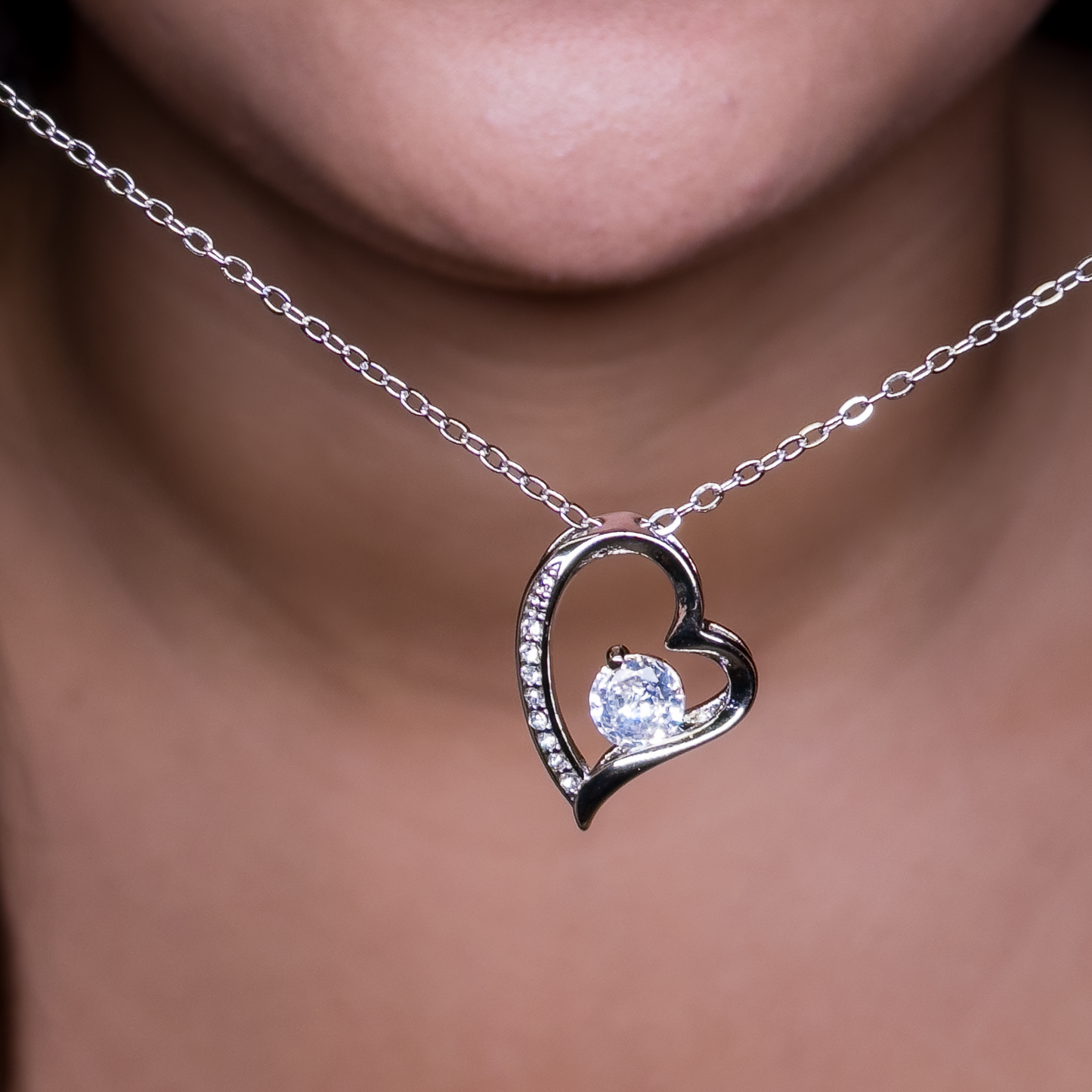 Eternal Grace of Love - Heart Pendant Necklace - Gift for her