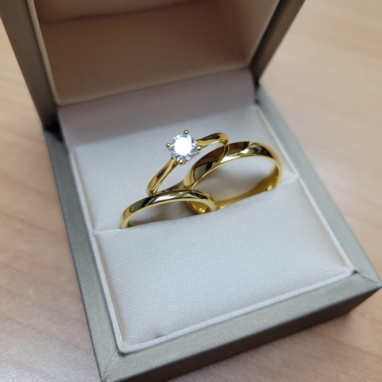 Bonded Soul - Wedding Ring Trios - 925 Sterling Silver