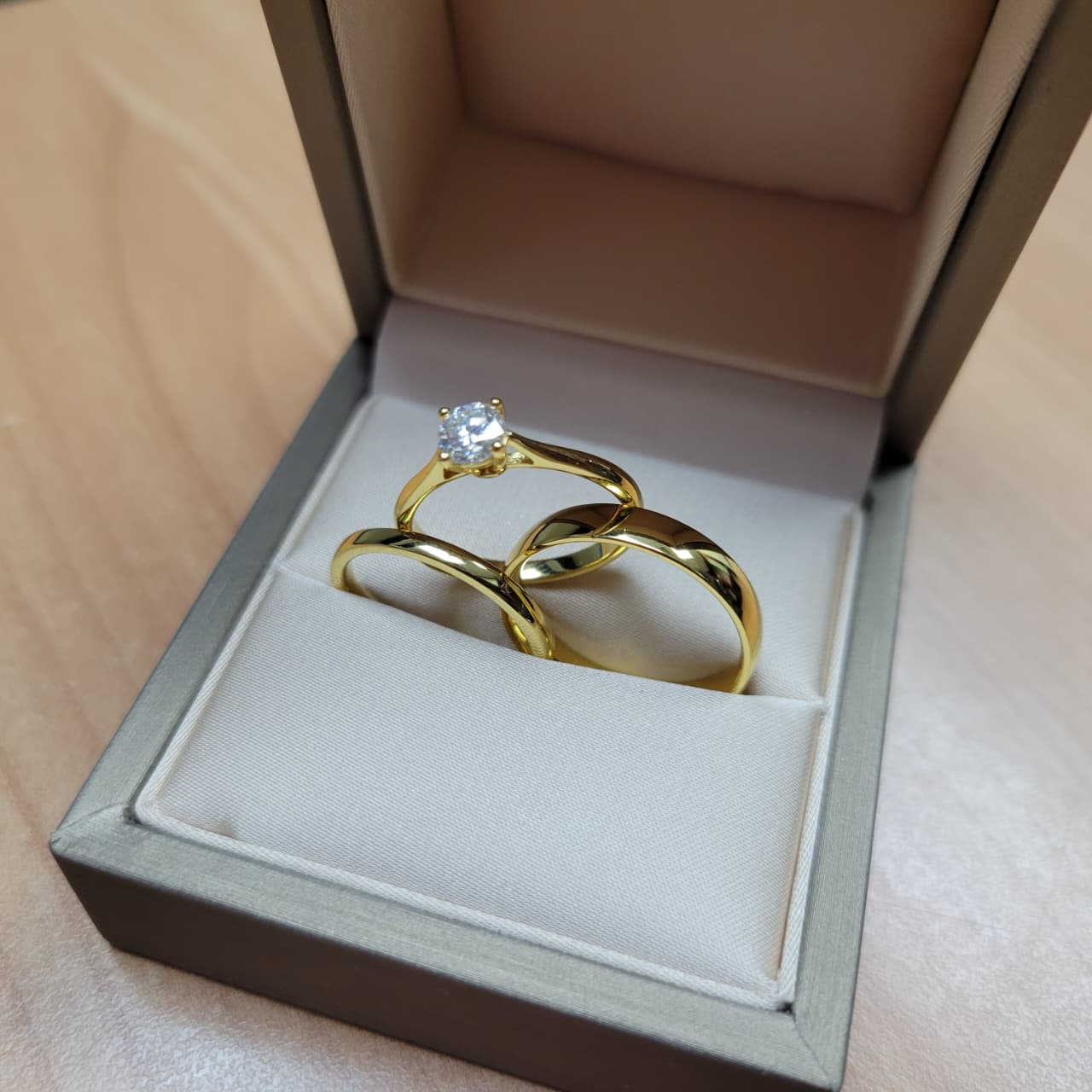 Bonded Soul - Wedding Ring Trios - 925 Sterling Silver