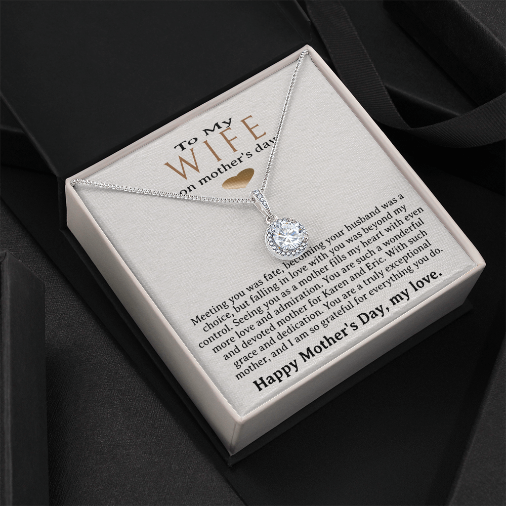 Personalized Wife Mother's Day Necklace, Choice of 6 Styles, Husband to Wife, Appreciation Jewelry