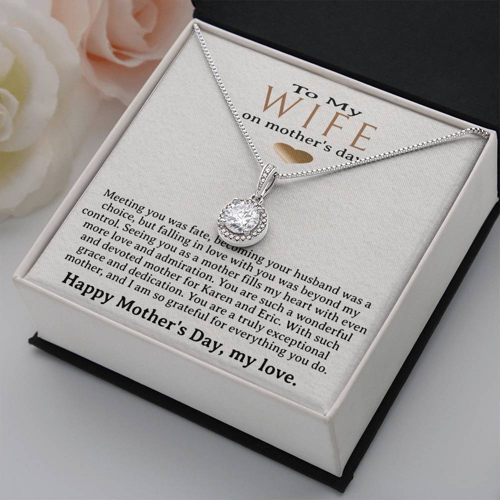 Personalized Wife Mother's Day Necklace, Choice of 6 Styles, Husband to Wife, Appreciation Jewelry