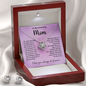 Mother's Day Necklace with Heartfelt Message, "I Love You Always & Forever" Gift, Silver Jewelry