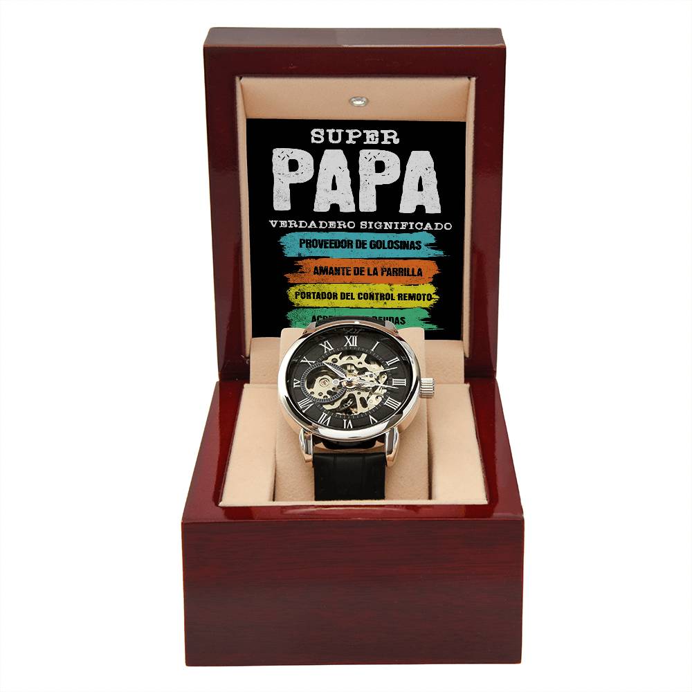 Reloj Elegante para Hombre con Diseño Openwork - El Regalo Perfecto para el Día del Padre
