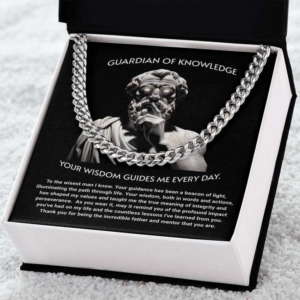 Guardian of Knoledge Cuban Link Chain