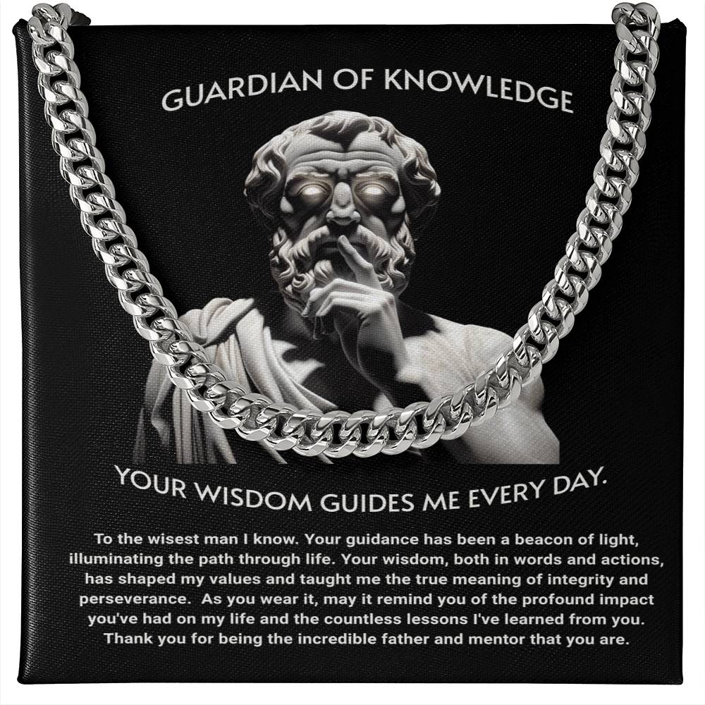 Guardian of Knoledge Cuban Link Chain