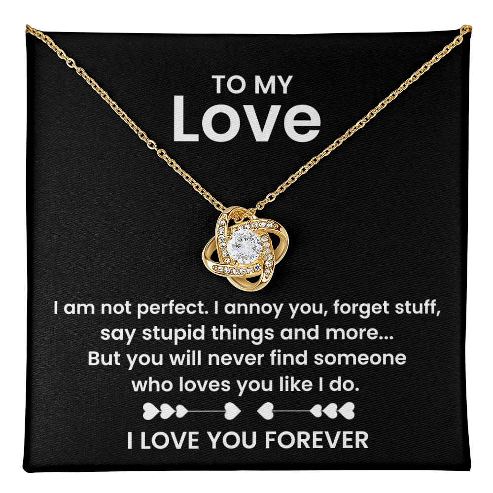 To My Love - Romantic Necklace with Message - Gift for Wife, Girlfriend, or Special Someone