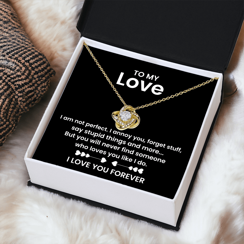 To My Love - Romantic Necklace with Message - Gift for Wife, Girlfriend, or Special Someone