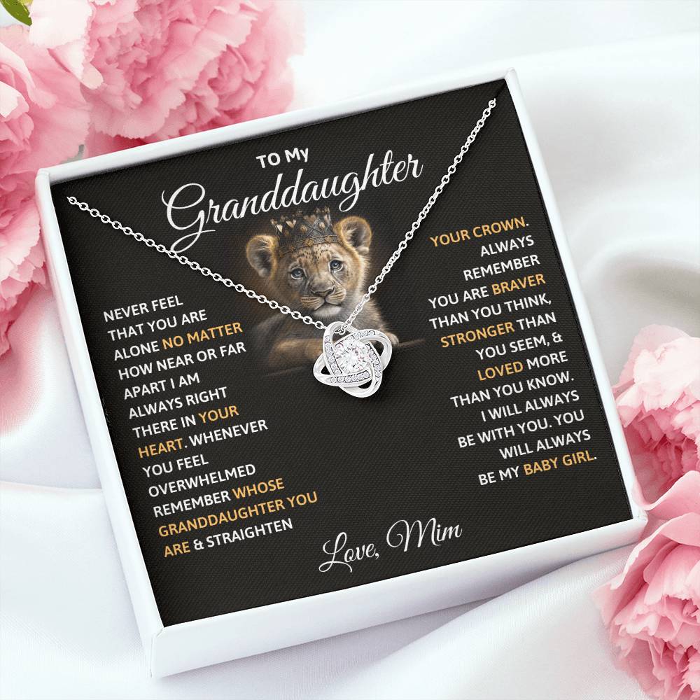 To My Granddaughter Necklace – Selfswapper Internal use only DO NOT ORDER HERE!
