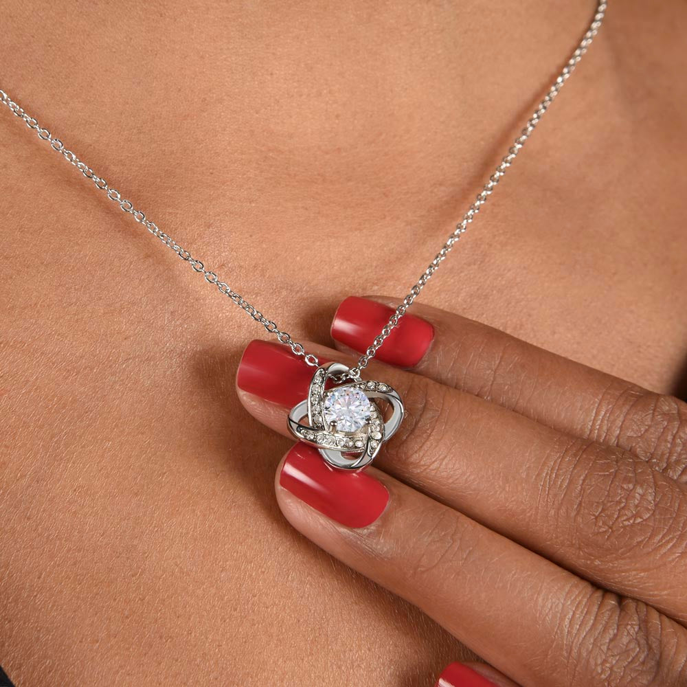"To My Wife" Love Knot Necklace, Romantic Gift for Wife, Anniversary Jewelry