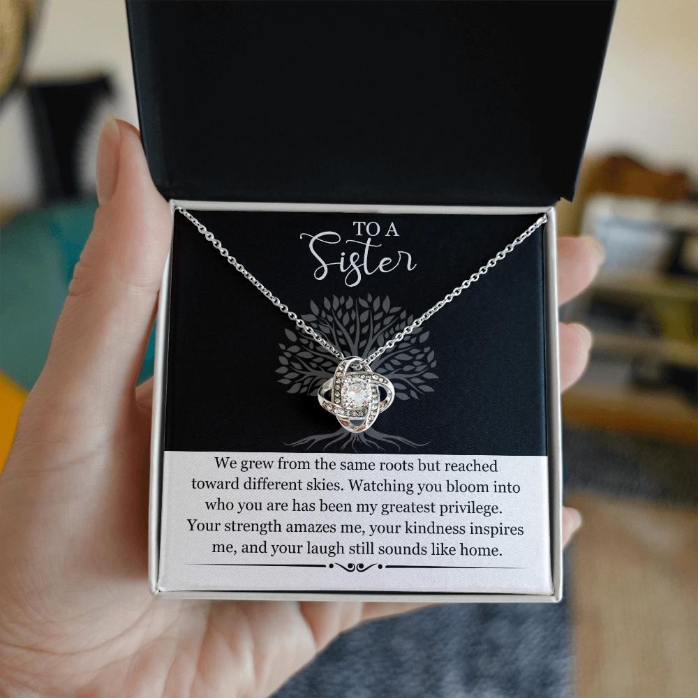 Sister Gift Necklace with Message Card | Heartfelt Birthday Gift for Sister | Soul Sister Jewelry | Sister in Law Gift | Big Little Sister