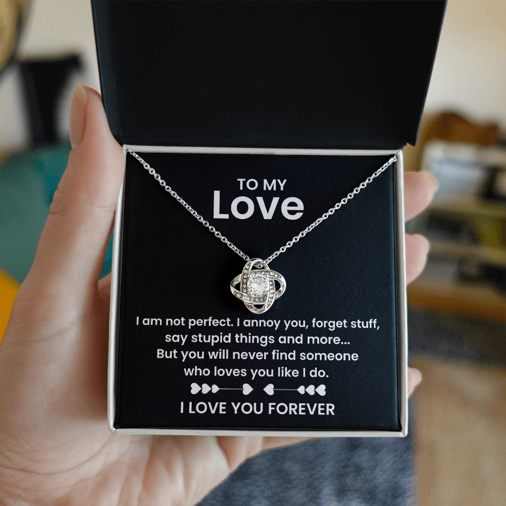 To My Love - Romantic Necklace with Message - Gift for Wife, Girlfriend, or Special Someone