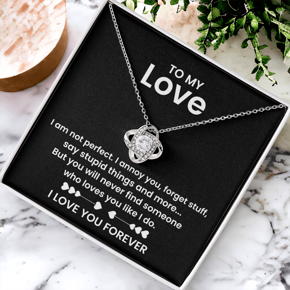 To My Love - Romantic Necklace with Message - Gift for Wife, Girlfriend, or Special Someone