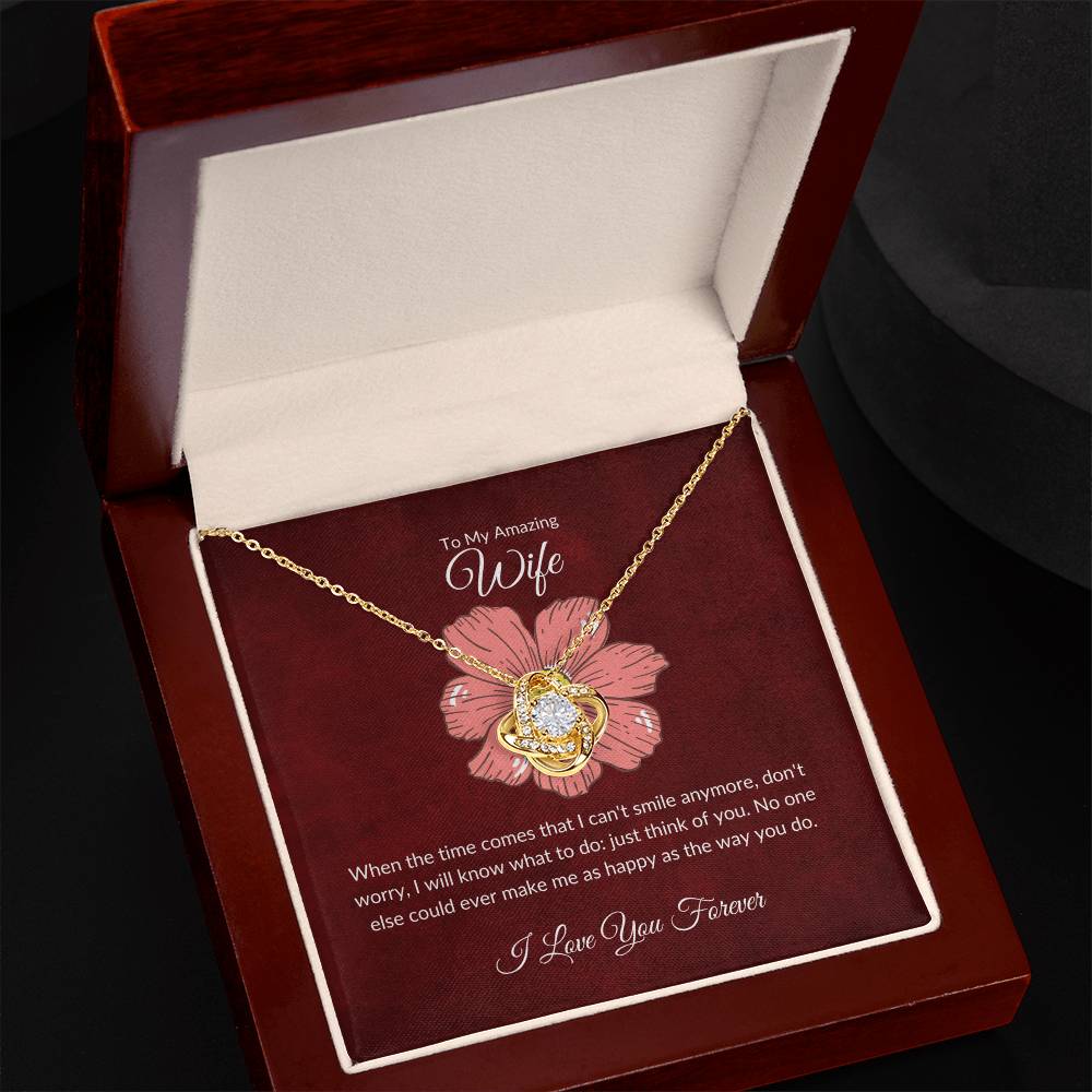 To my wife necklace with message card - gift card