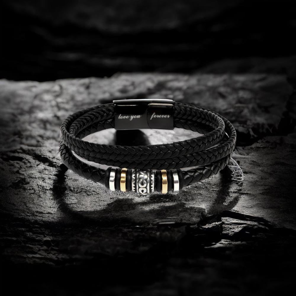 Men's 'Love You Forever' Bracelet - Personalized Acrostic Unique Name Origins and Meanings