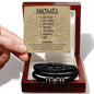 Men's 'Love You Forever' Bracelet - Personalized Acrostic Unique Name Origins and Meanings