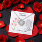 A Blossom of Support: Rotating Flower Box with "To My Stunning Daughter" Necklace