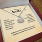 Celebrating New Motherhood: Heart & Baby Feet Necklace Gift for Amazing New Mama