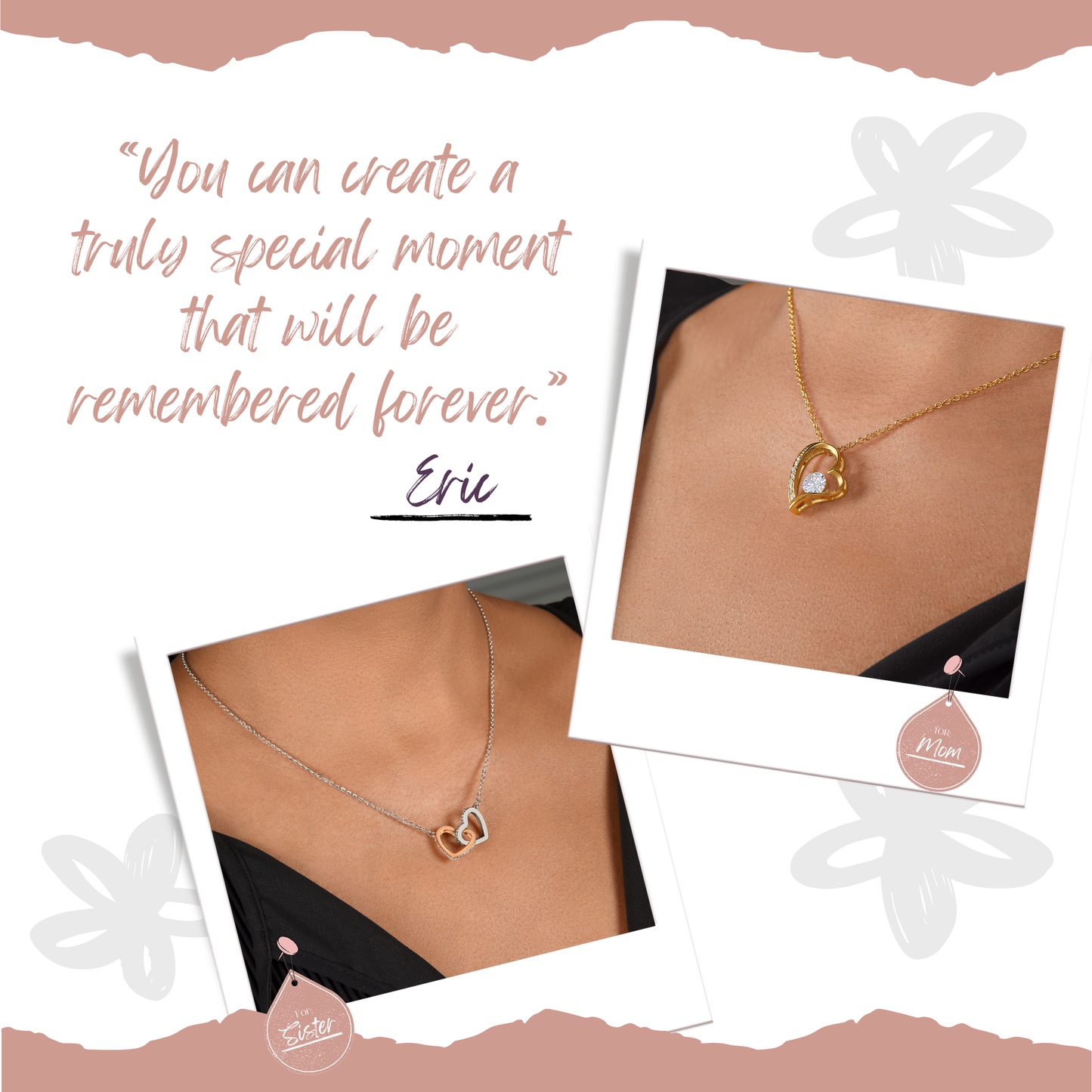 To My Beautiful Daughter Necklace – Elegant Heart Pendant, A Loving Gift for Daughters - Heartfelt Necklace for daughters from mom or dad.