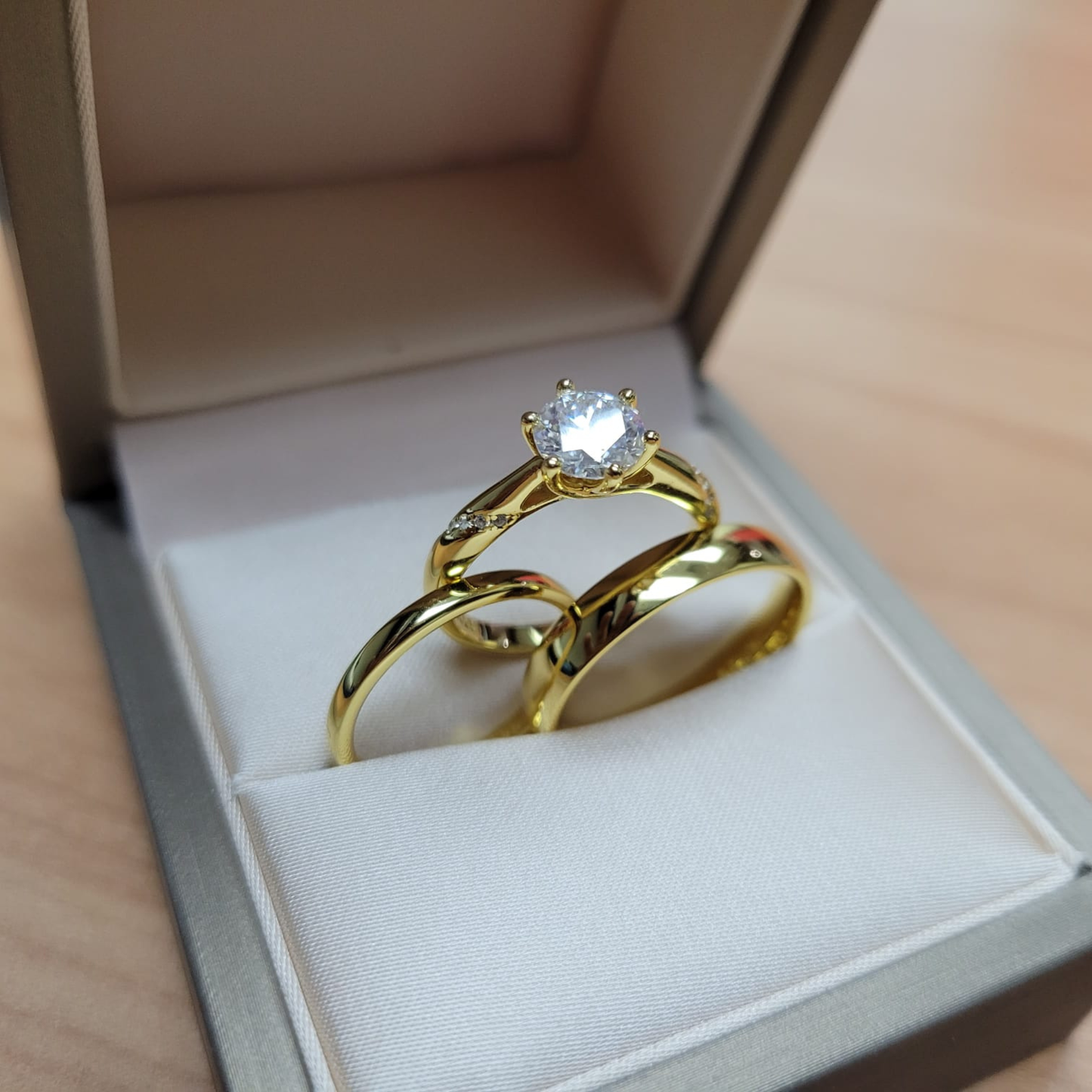 Light of the Heart - Wedding Ring Trios - 925 Sterling Silver