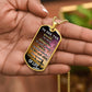 Inspirational Dog Tag Necklace - "The Purpose of Life"