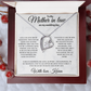 Personalized Mother In Law Necklace, Birthday Gift for Mom In Law, Custom Mother In Law Wedding Gift - Forever Love