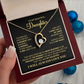 To My Beautiful Daughter - Heartfelt Necklace with Emotional Message Card, Perfect Gift for Birthdays, Graduation, or Special Moments