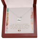 A True Friend Necklace – Elegant Silver Pendant - Mom memorial