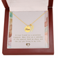 A True Friend Necklace – Elegant Silver Pendant - Mom memorial