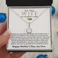 Personalized Wife Mother's Day Necklace, Choice of 6 Styles, Husband to Wife, Appreciation Jewelry