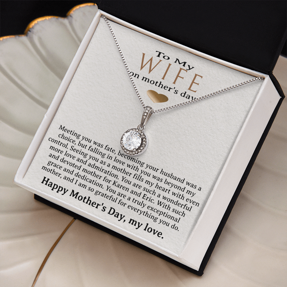Personalized Wife Mother's Day Necklace, Choice of 6 Styles, Husband to Wife, Appreciation Jewelry
