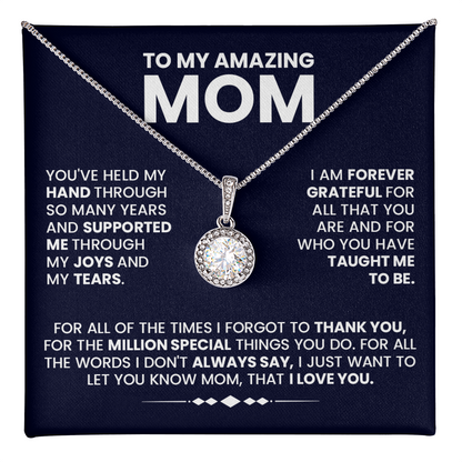 Special Message for Mom, "Held My Hand Through the Years," Inspirational Poem Gift