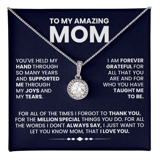 Special Message for Mom, "Held My Hand Through the Years," Inspirational Poem Gift