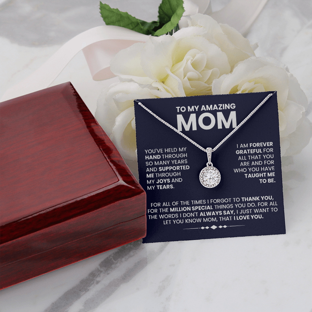 Special Message for Mom, "Held My Hand Through the Years," Inspirational Poem Gift
