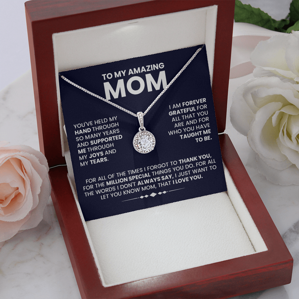 Special Message for Mom, "Held My Hand Through the Years," Inspirational Poem Gift