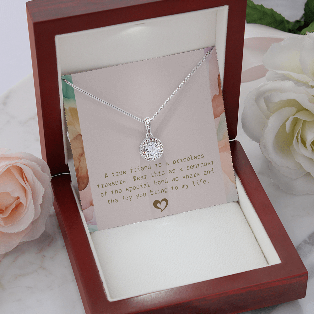A True Friend Necklace – Elegant Silver Pendant, A Meaningful Gift for Best Friends, friendship gift, Friend Appreciation Necklace - Hope necklace