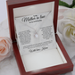 Personalized Mother In Law Necklace, Birthday Gift for Mom In Law, Custom Mother In Law Wedding Gift - Eternal Hope