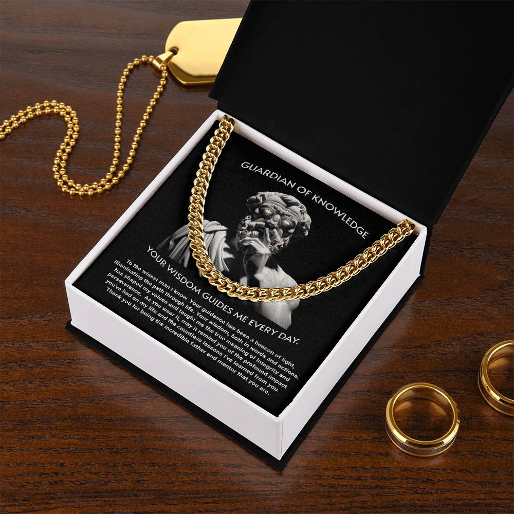 Guardian of Knoledge Cuban Link Chain