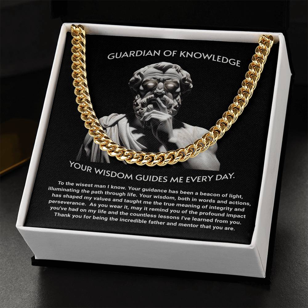 Guardian of Knoledge Cuban Link Chain