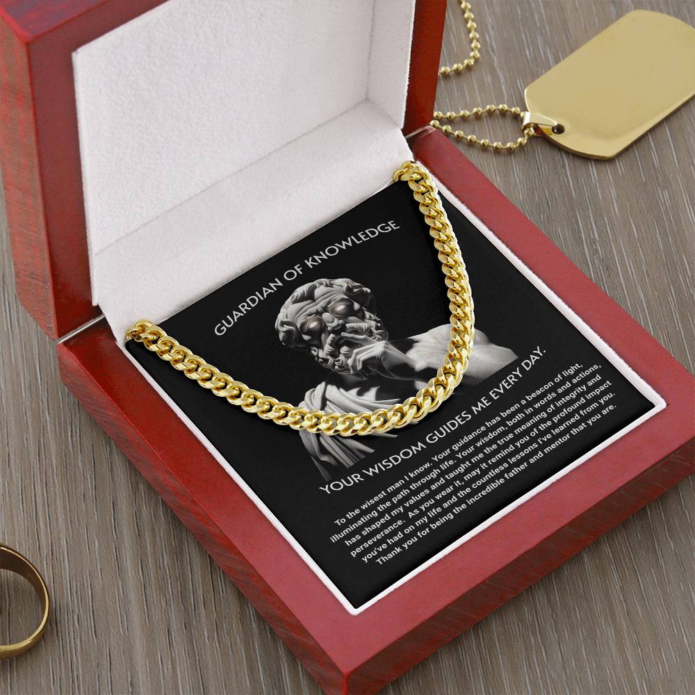 Guardian of Knoledge Cuban Link Chain