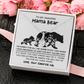 Personalized "Mama Bear" Necklace, Sentimental Mom Gift, Birthday Jewelry - Alluring beauty