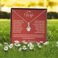 To My Wife - Romantic Gold Necklace with Heartfelt Message Card, Perfect Anniversary or Birthday Gift from Husband
