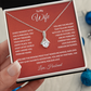 To My Wife - Romantic Gold Necklace with Heartfelt Message Card, Perfect Anniversary or Birthday Gift from Husband