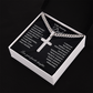 To My Amazing Dad Cross Necklace - Cuban Link Chain Gift from Favorite Daughter