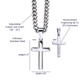 To My Amazing Dad Cross Necklace - Cuban Link Chain Gift from Favorite Daughter