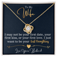 "To My Wife" Love Knot Necklace, Romantic Gift for Wife, Anniversary Jewelry