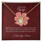 To my wife necklace with message card - gift card