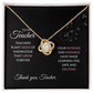 Teacher Gift Necklace | Teacher plants seeds of knowledge message Card Set | Ready to Gift | Thank You Teacher | End of Year | Gift for Her