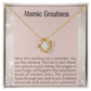 Unlock your potential Necklace | Birthday Gift For Best Friend | Atomic Pendant | Jewelry with card | Cosmic origins chain | Infinite Token