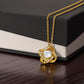 Gifts for Wife Romantic Necklace, Wife Birthday Gift Ideas, Necklace for Wife From Husband, Message Card and Gift Box, Cubic Zirconia, Gold Plated